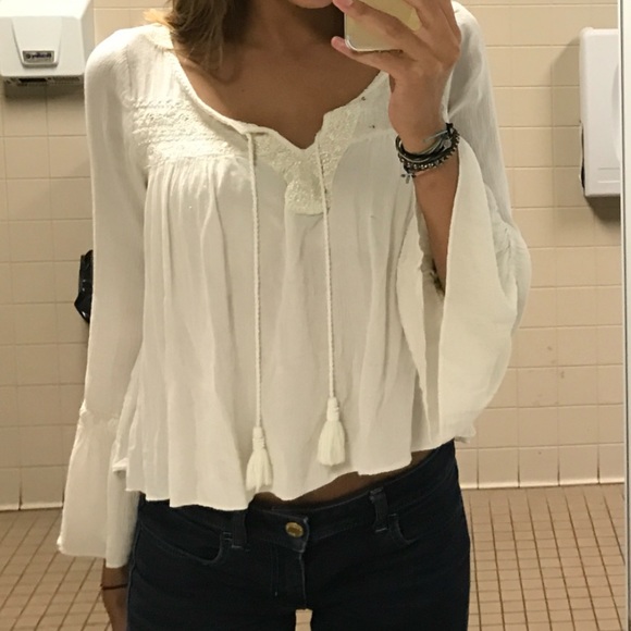 flowy white top - Picture 1 of 1